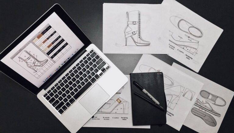 schuh design technische zeichnung entwicklung konstruktion schuhe
